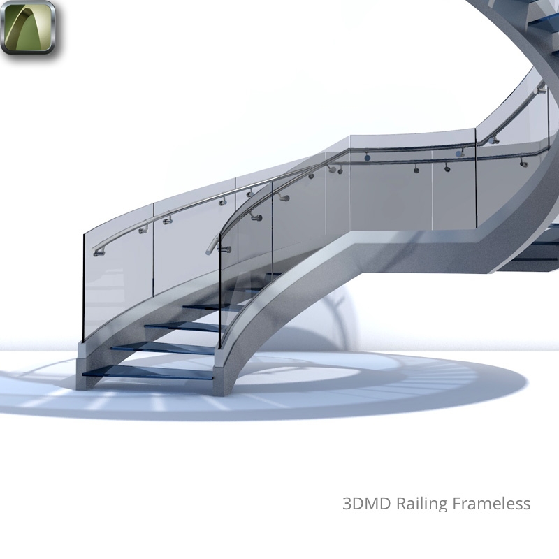 3D Railing Frameless